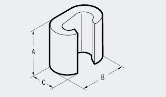 C型端子ABZWEIGKLEMMEN BLANK